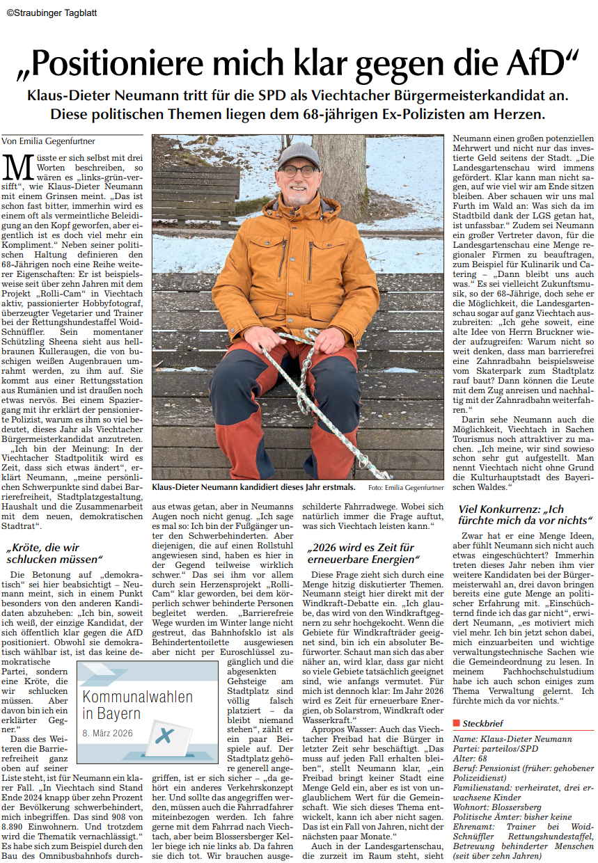 Viechtacher Anzeiger - Pers&ouml;nliche Vorstellung